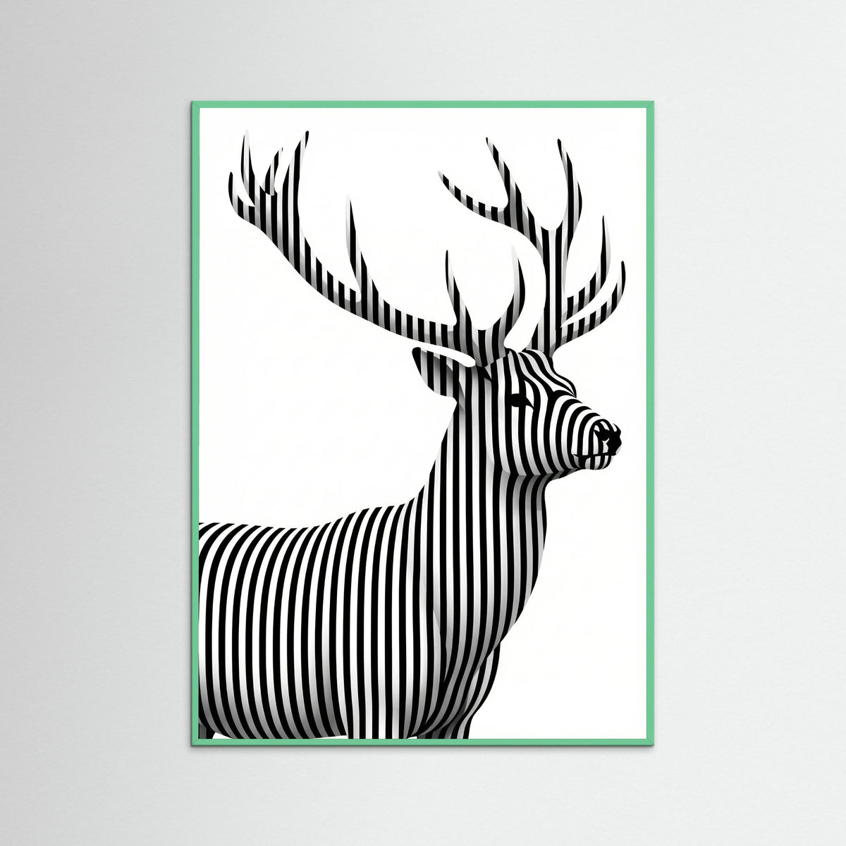 Mint Wood Striped Muse
