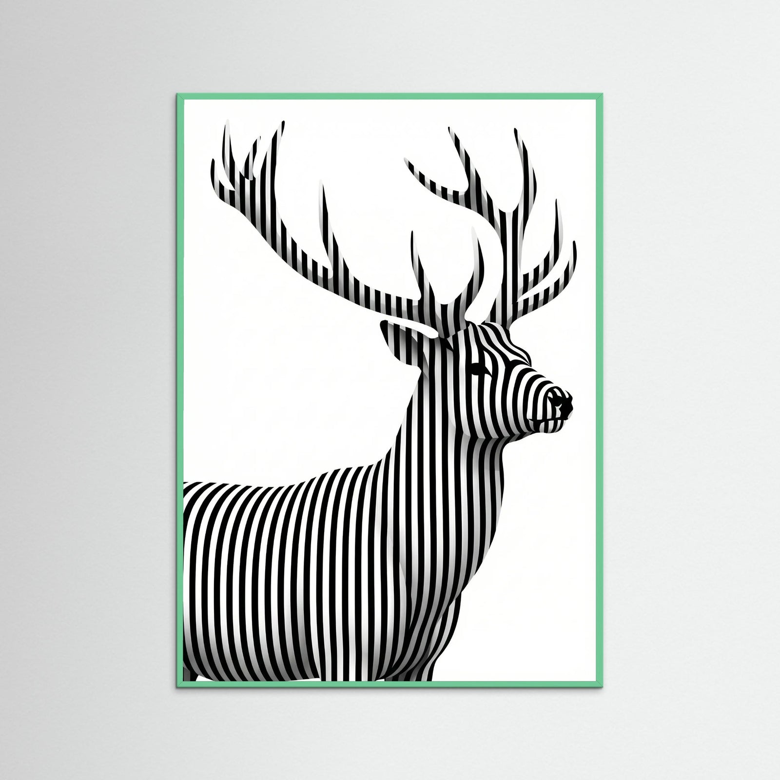 Mint Wood Striped Muse