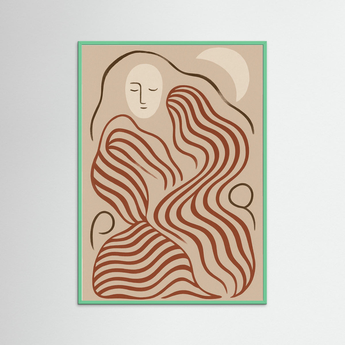 Mint Wood Striped Serenade