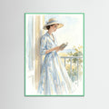 Mint Wood Striped Serenity Blue