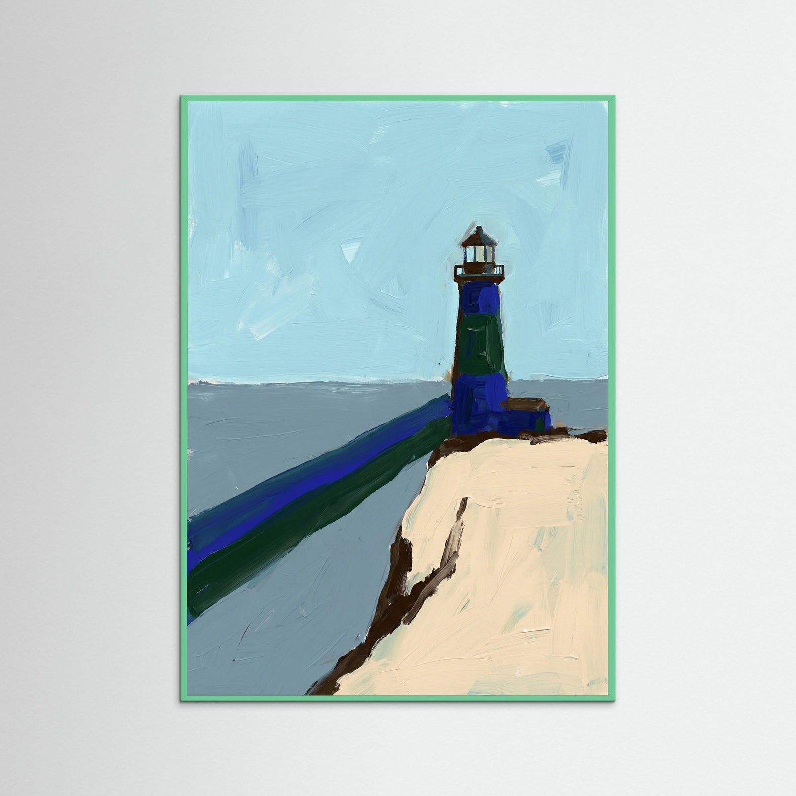 Mint Wood Striped Solitude