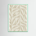 Mint Wood Subtle Botanical Pattern 2 Poster