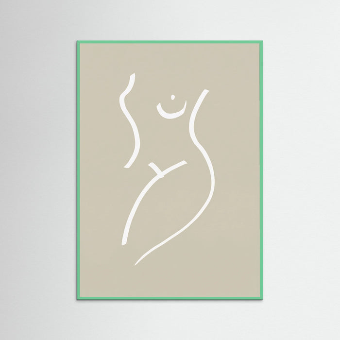 Mint Wood Subtle Curves