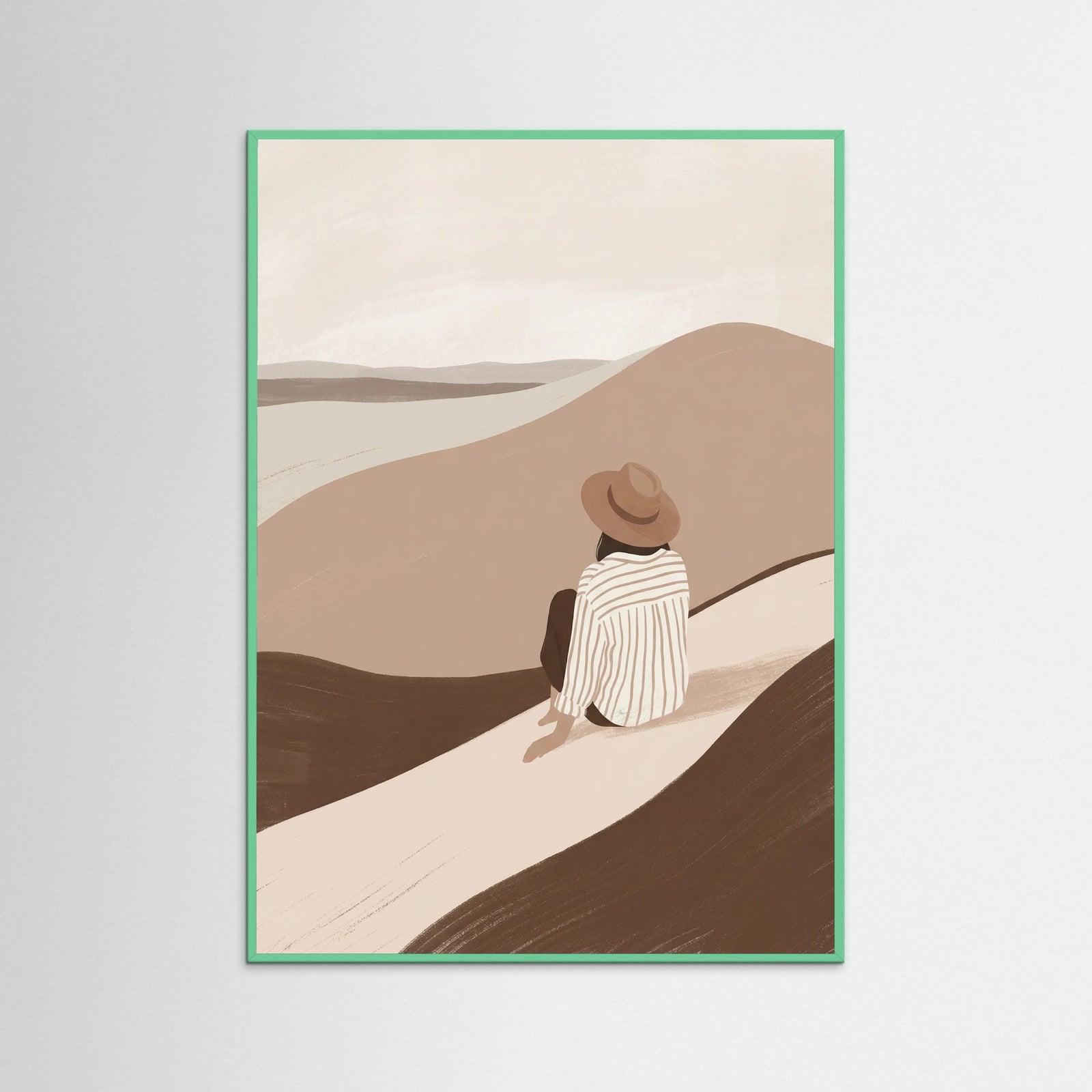 Mint Wood Summer Silhouette