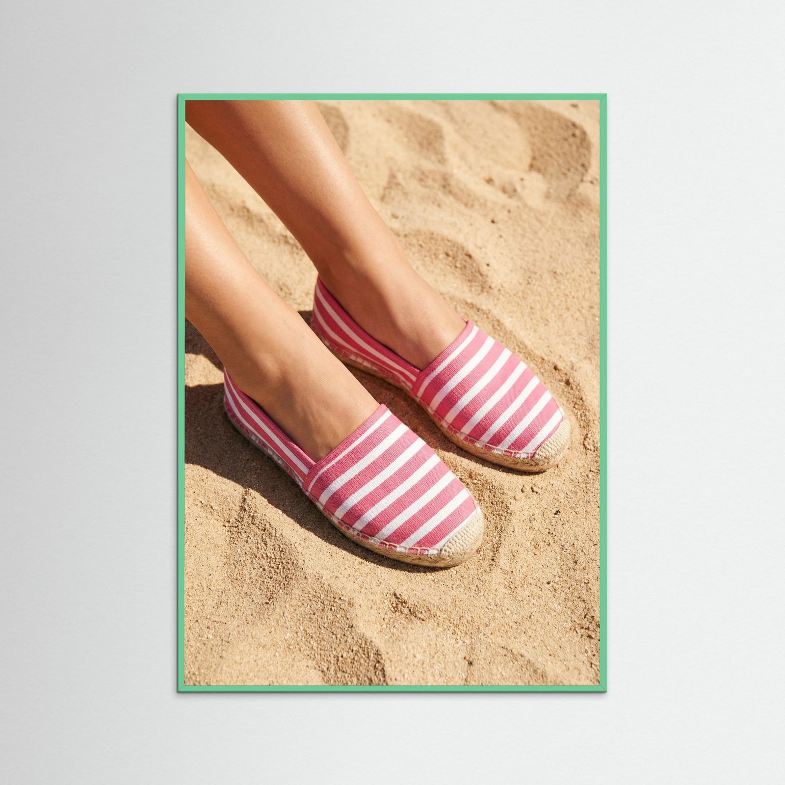 Mint Wood Summer Stripes