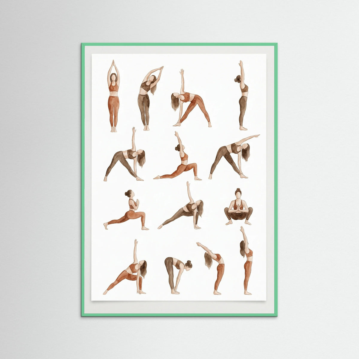 Mint Wood Sun Salutation Flow