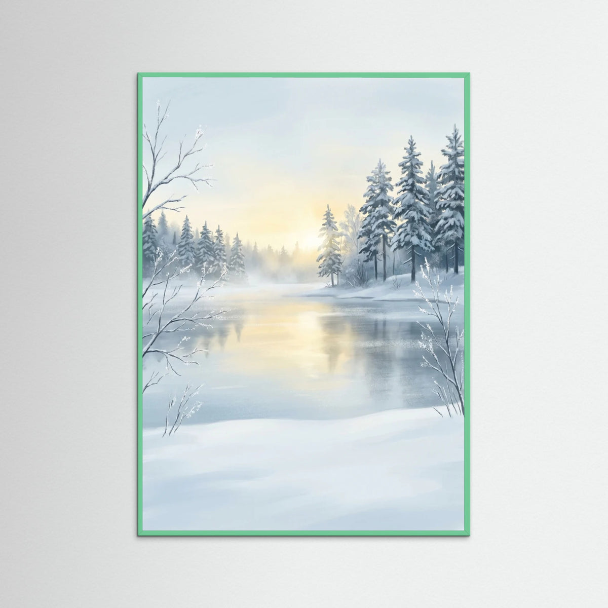 Mint Wood Sunlit Serenity