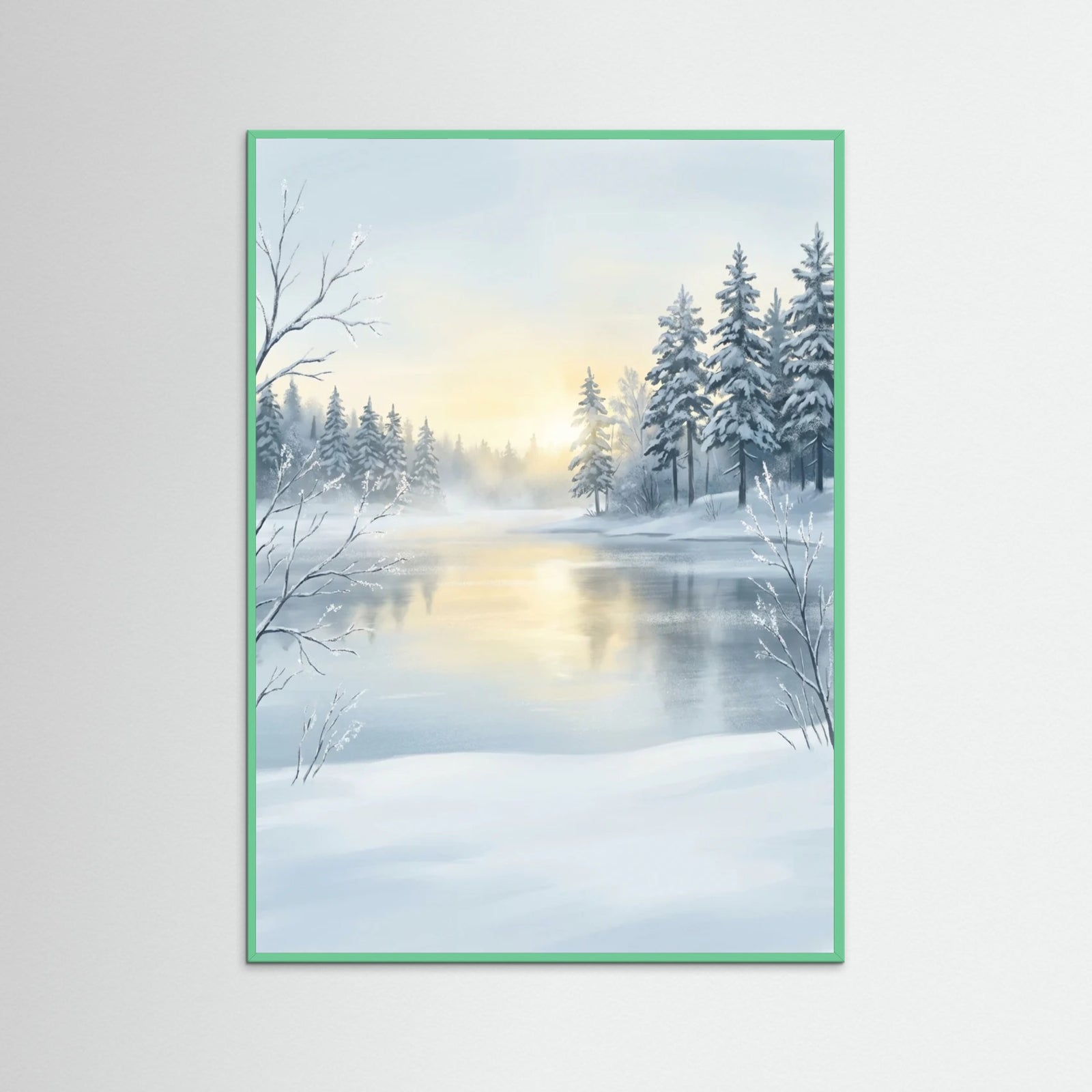 Mint Wood Sunlit Serenity