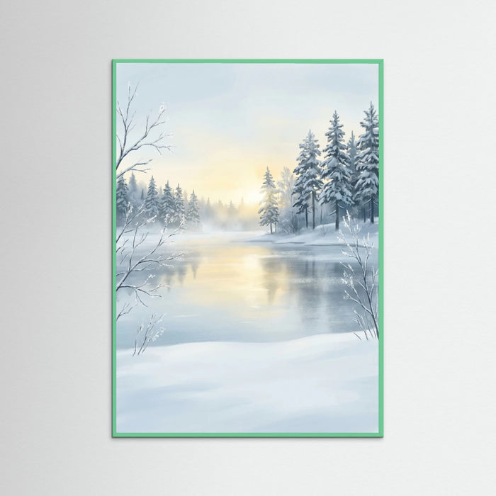 Mint Wood Sunlit Serenity