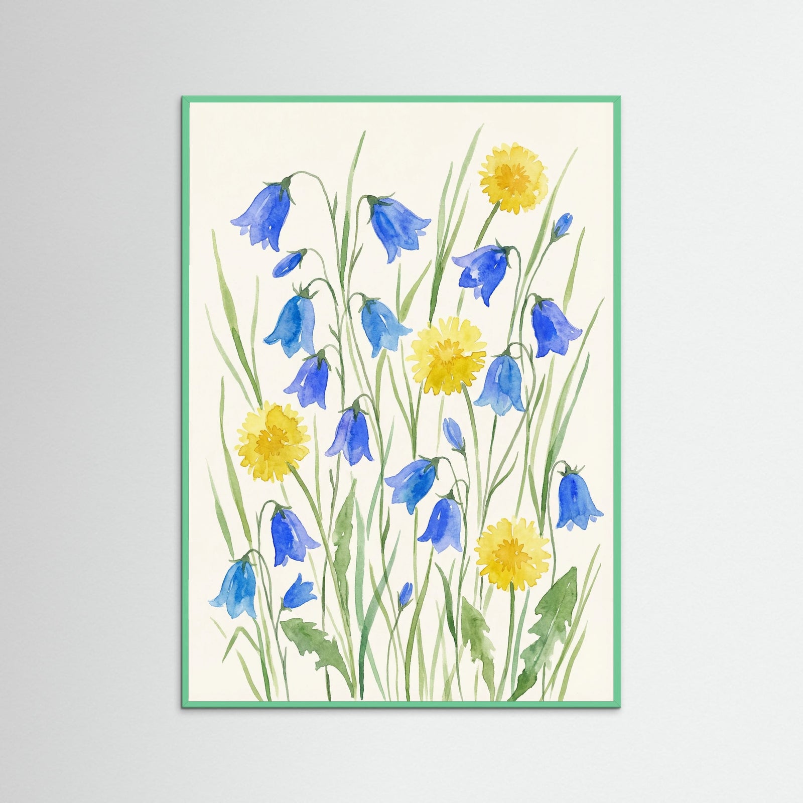 Mint Wood Sunny Bouquet