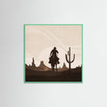 Mint Wood Sunset Poster