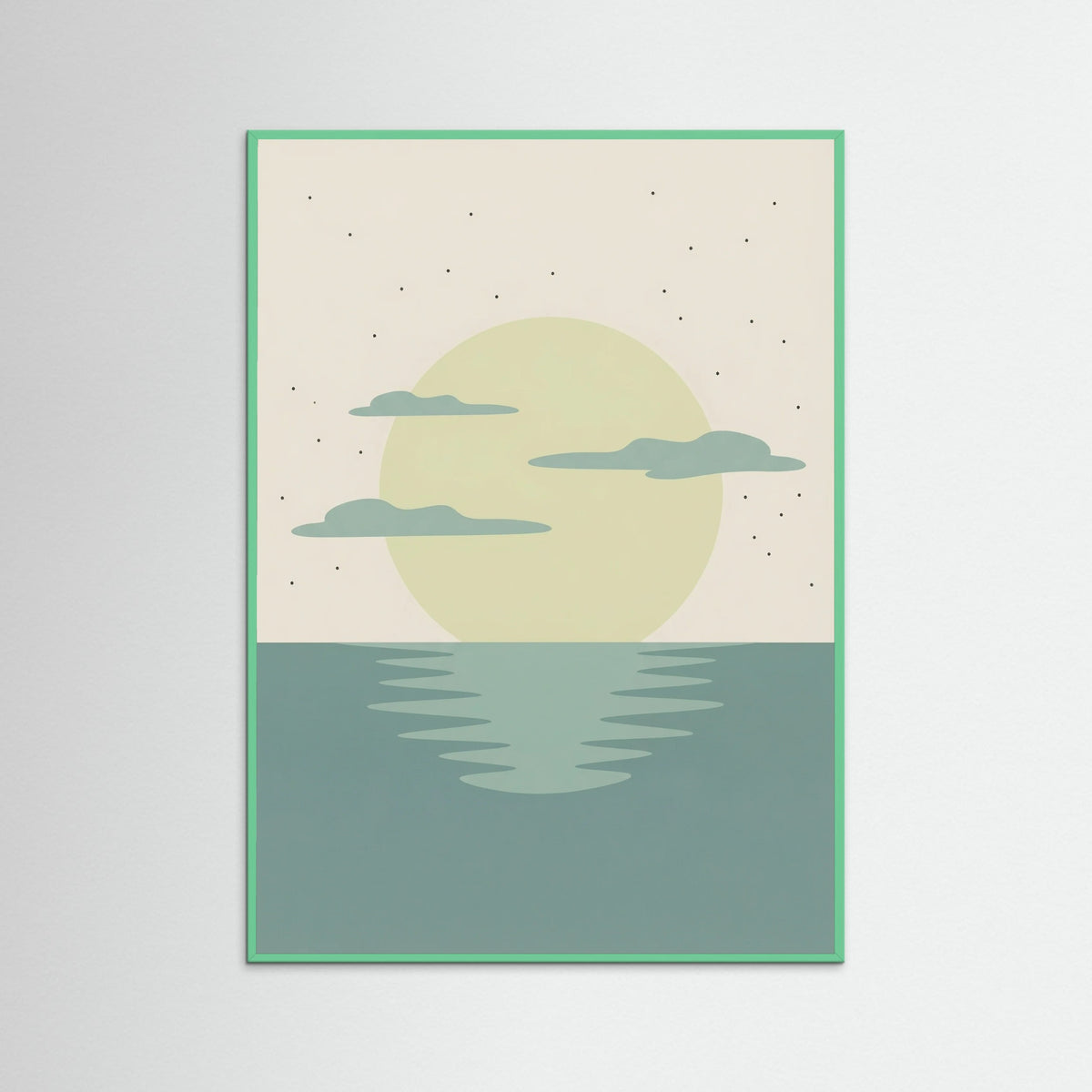 Mint Wood Sunset Reverie