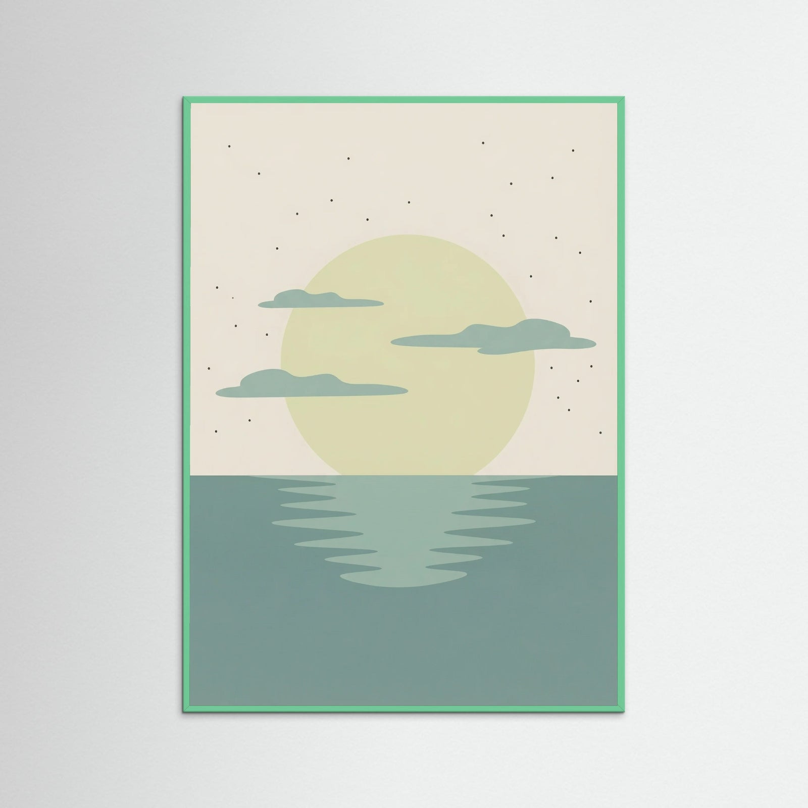 Mint Wood Sunset Reverie