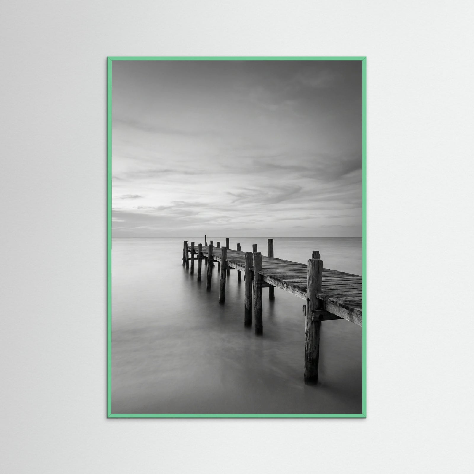 Mint Wood Surfboard Serenity