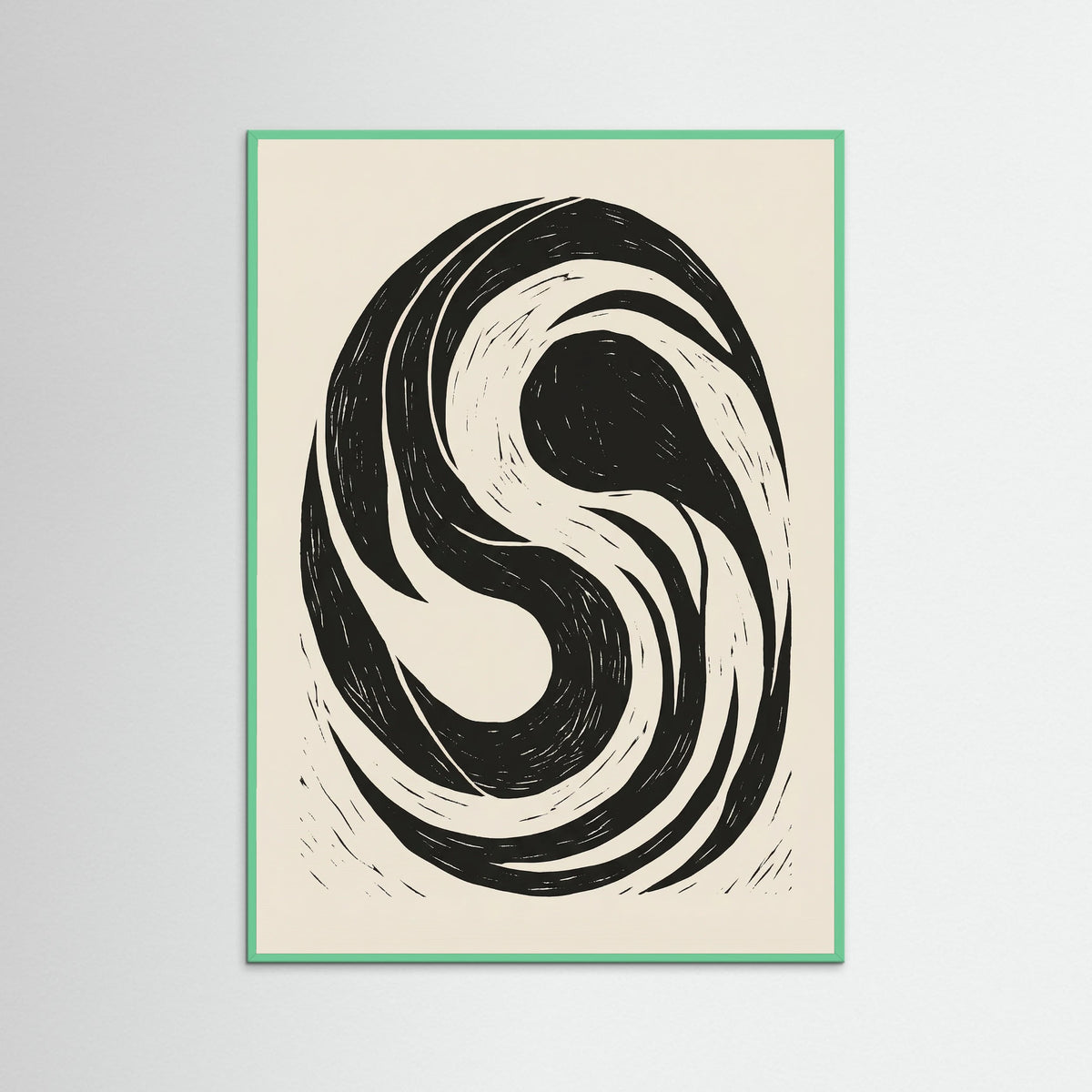 Mint Wood Swirling Form