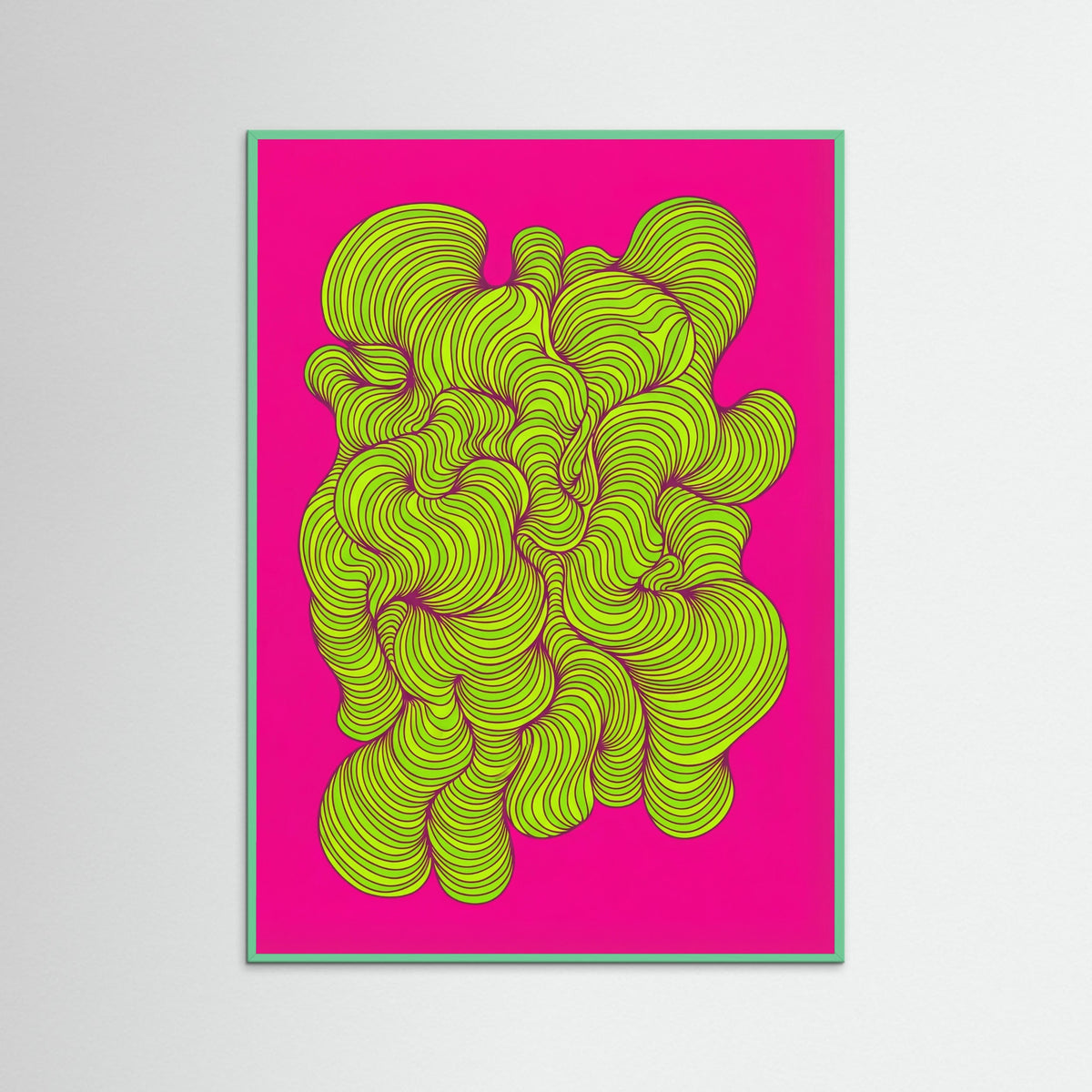 Mint Wood Tangled Oranges