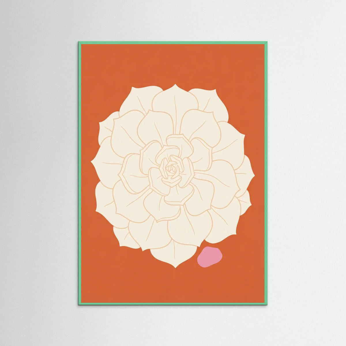 Mint Wood Terracotta Frond