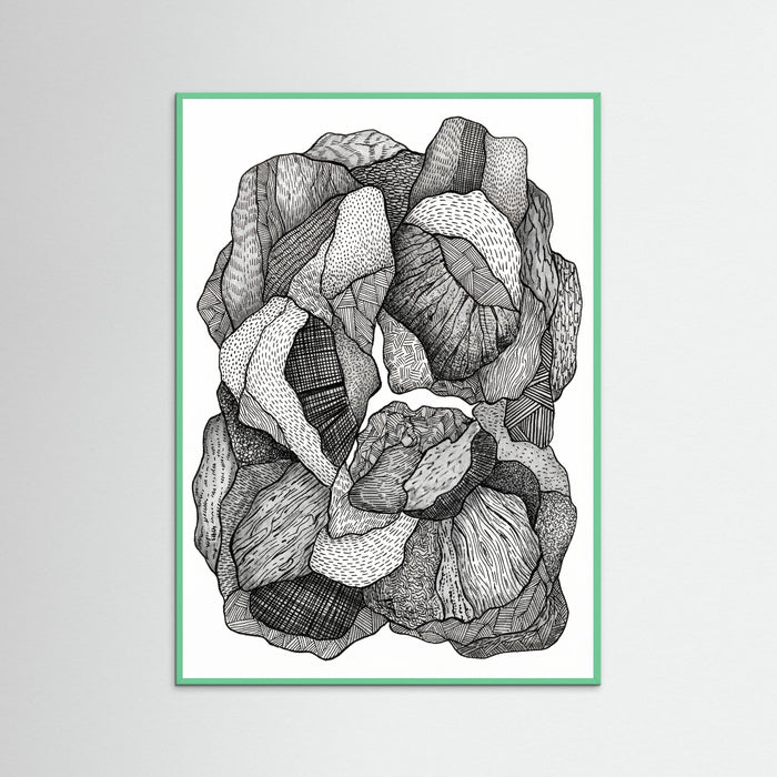 Mint Wood Textural Flow