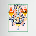 Mint Wood The Chandelier Poster
