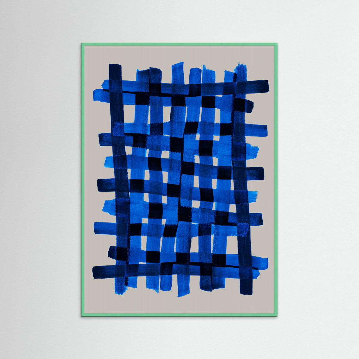 Mint Wood The Grid 5 Poster