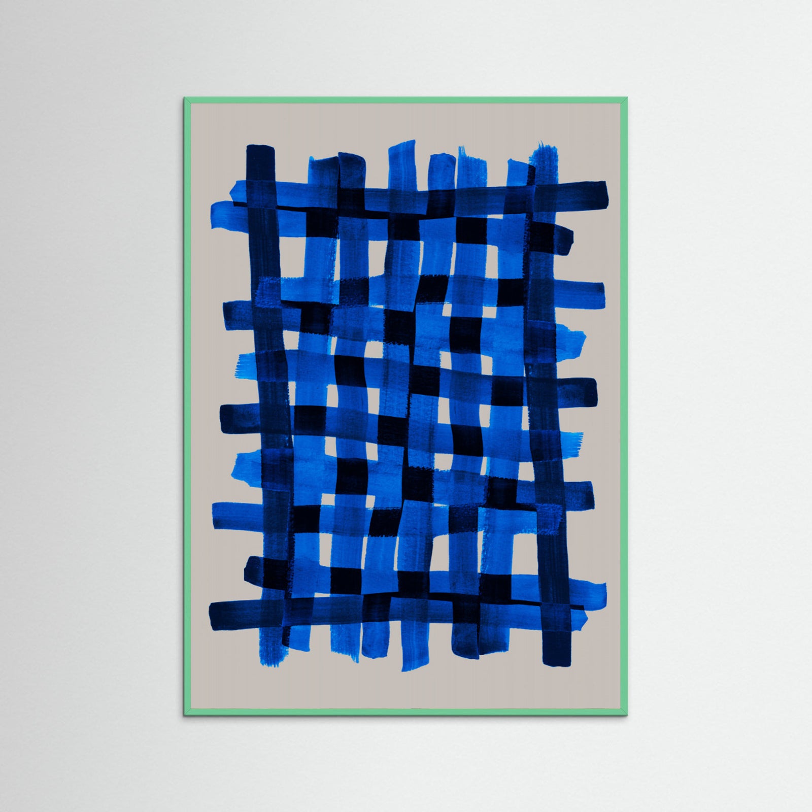 Mint Wood The Grid 5 Poster