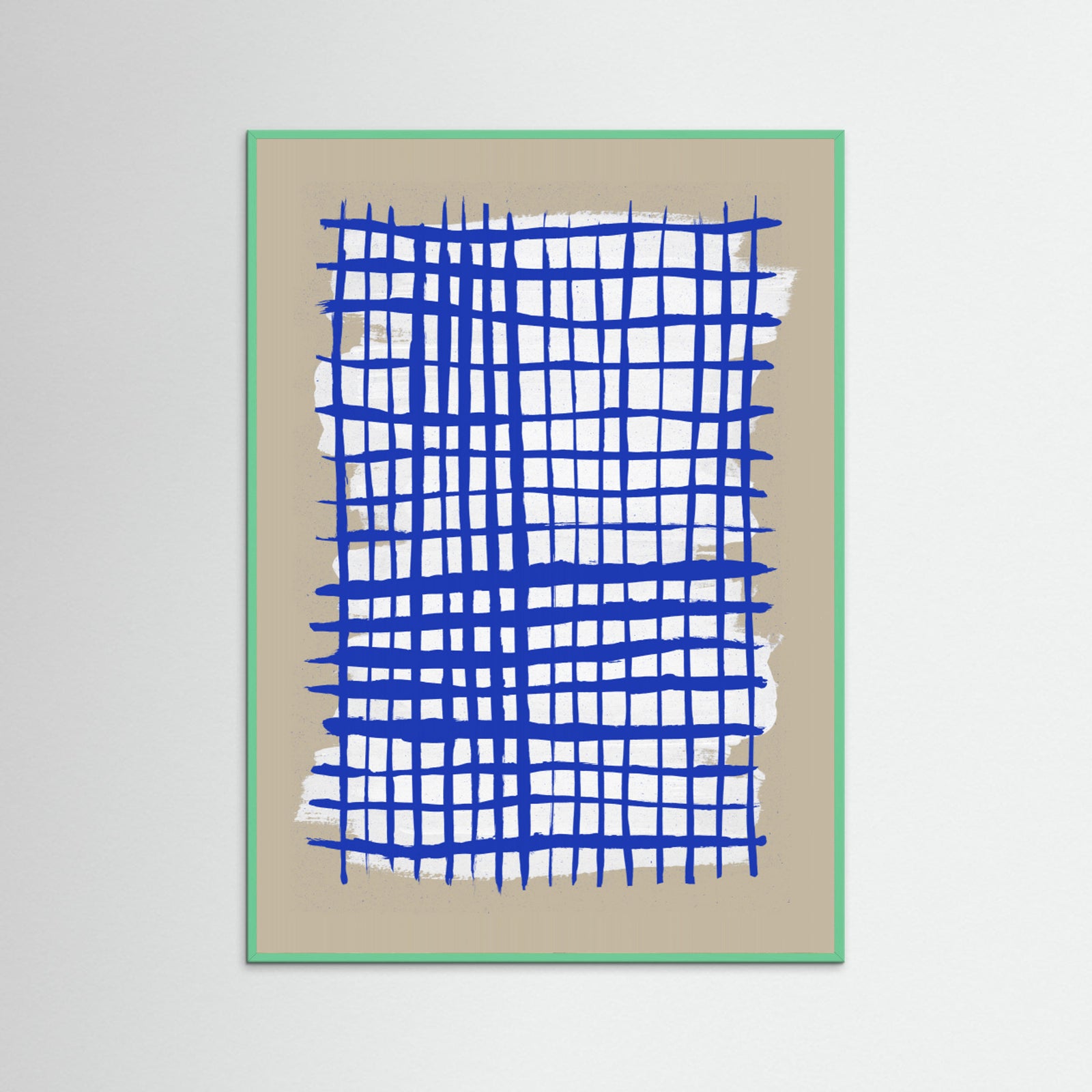 Mint Wood The Grid 8 Poster