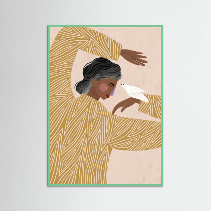 The Woman With He Bird Poster – poster and art print