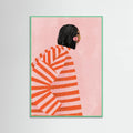 The Woman With the Orange Stripes Poster – poster and art print