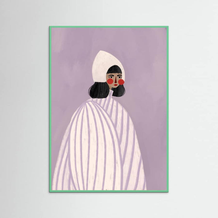 The Woman With the White Hat Poster – poster and art print