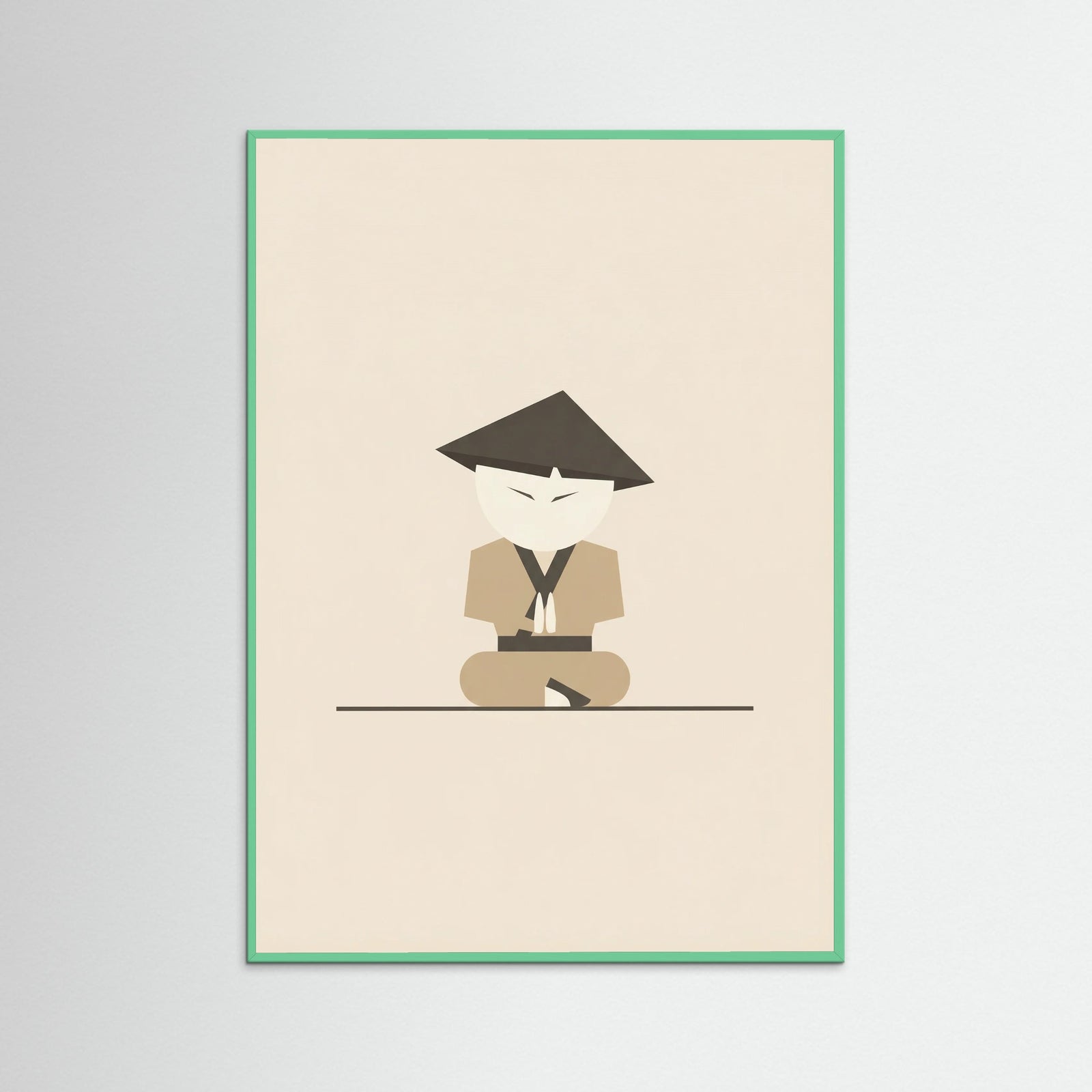 Mint Wood Three Stylized Figures