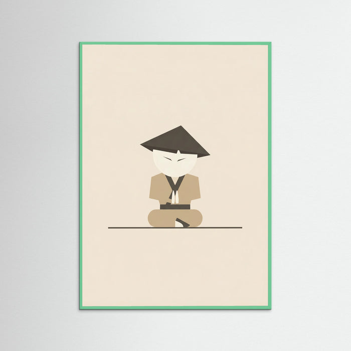 Mint Wood Three Stylized Figures