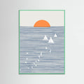 Three White Sails Poster – poster and art print