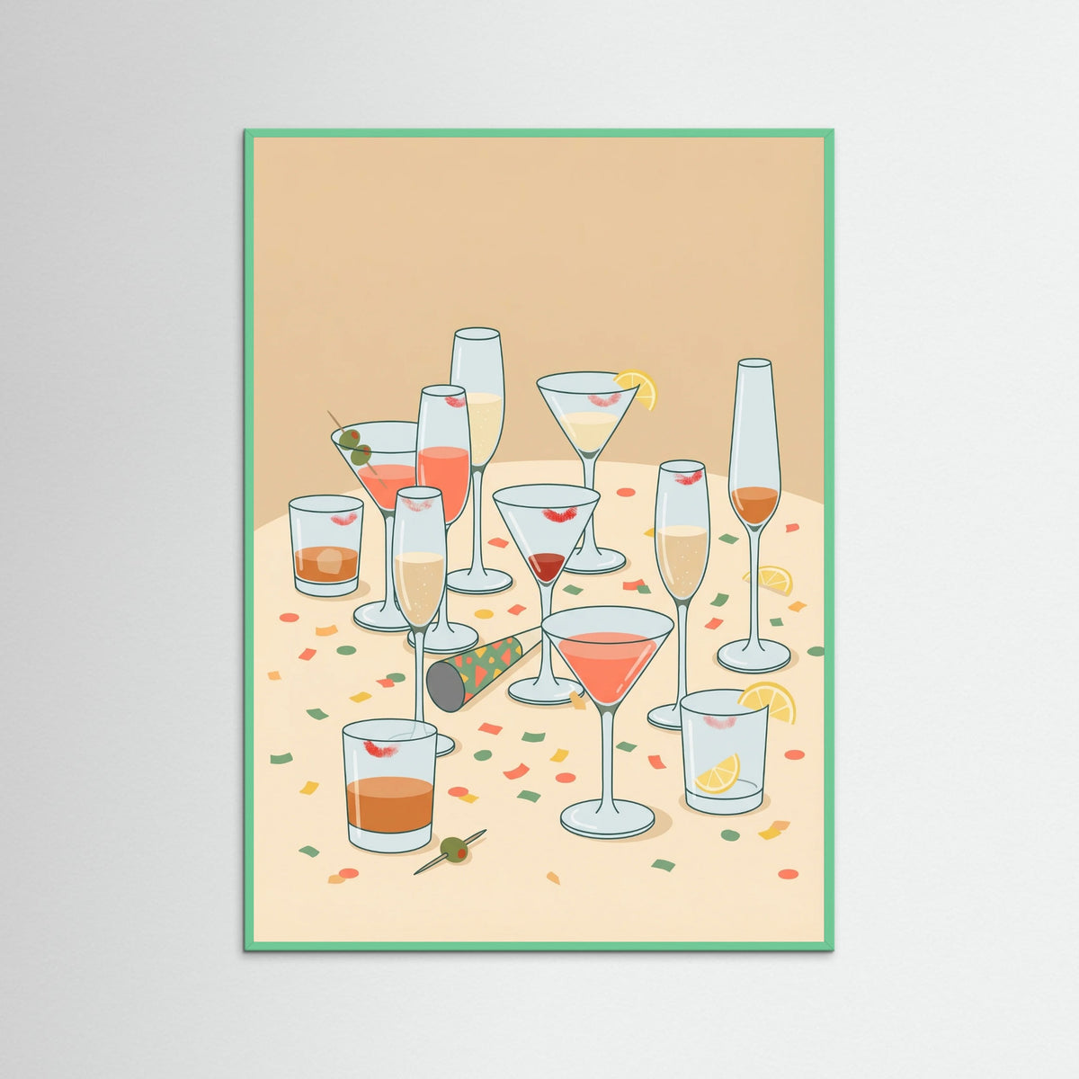 Mint Wood Toast Together