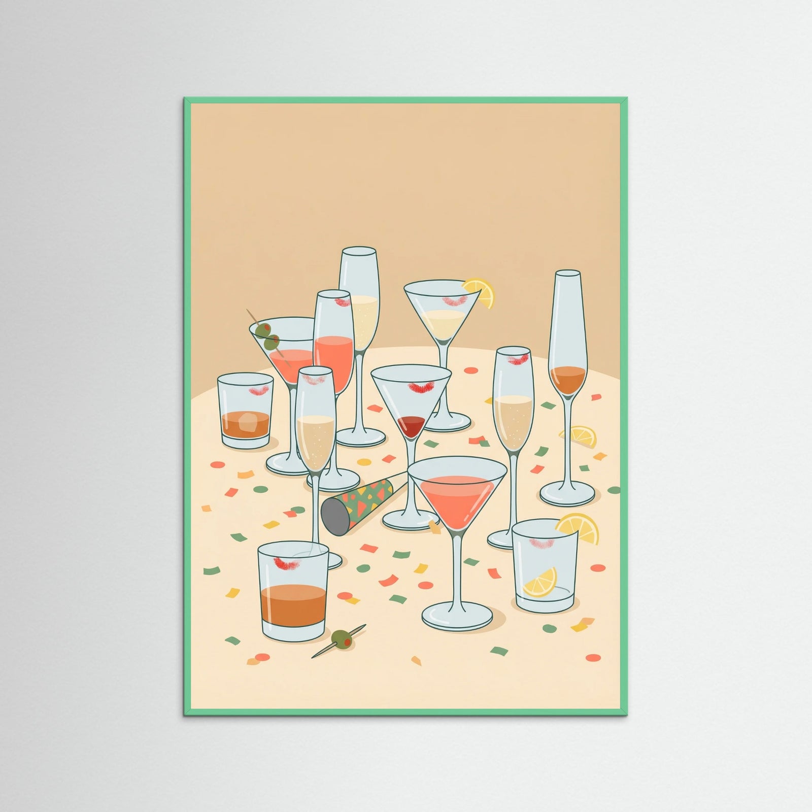 Mint Wood Toast Together