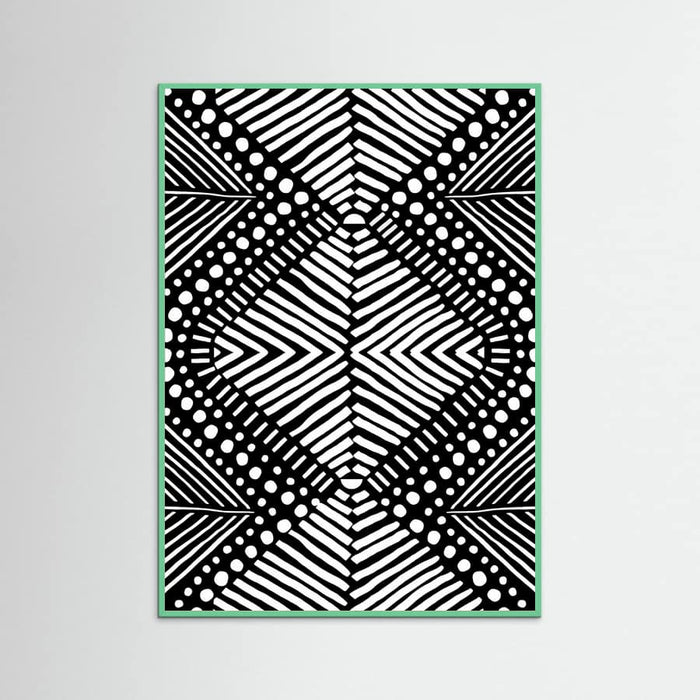 Mint Wood Tribal Poster