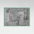 Mint Wood Tribal Tapestry Poster