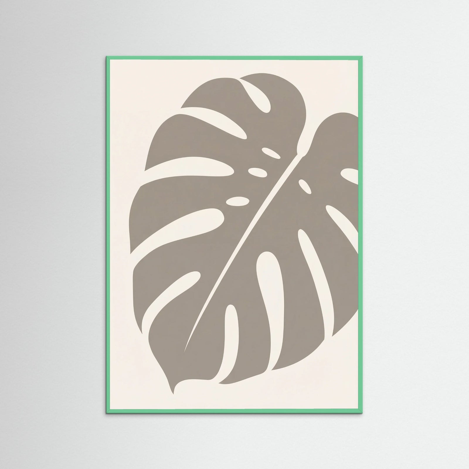 Mint Wood Tropical Frond