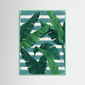 Mint Wood Tropical Stripe Symphony
