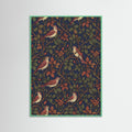 Mint Wood Tulip Flower Pattern