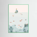 Under the Blue Sea Poster – Poster und Kunstdruck