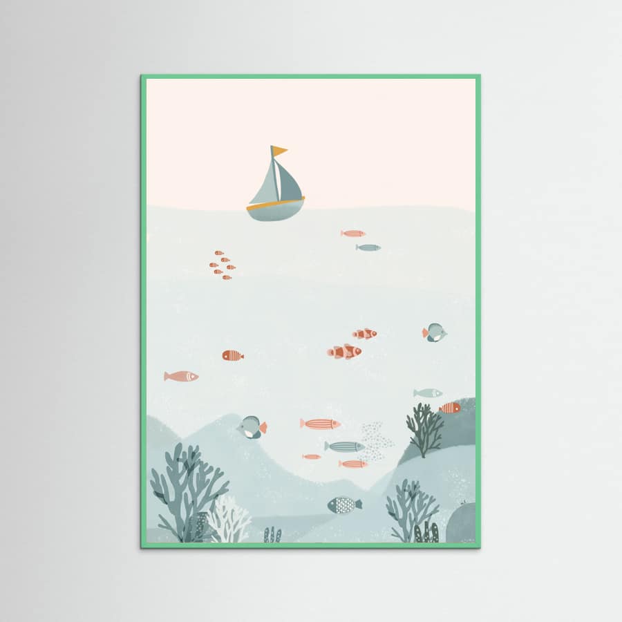 Under the Blue Sea Poster – Poster und Kunstdruck