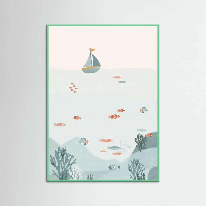 Under the Blue Sea Poster – Poster und Kunstdruck