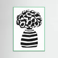 Vase Striped Poster – plakat og kunsttryk