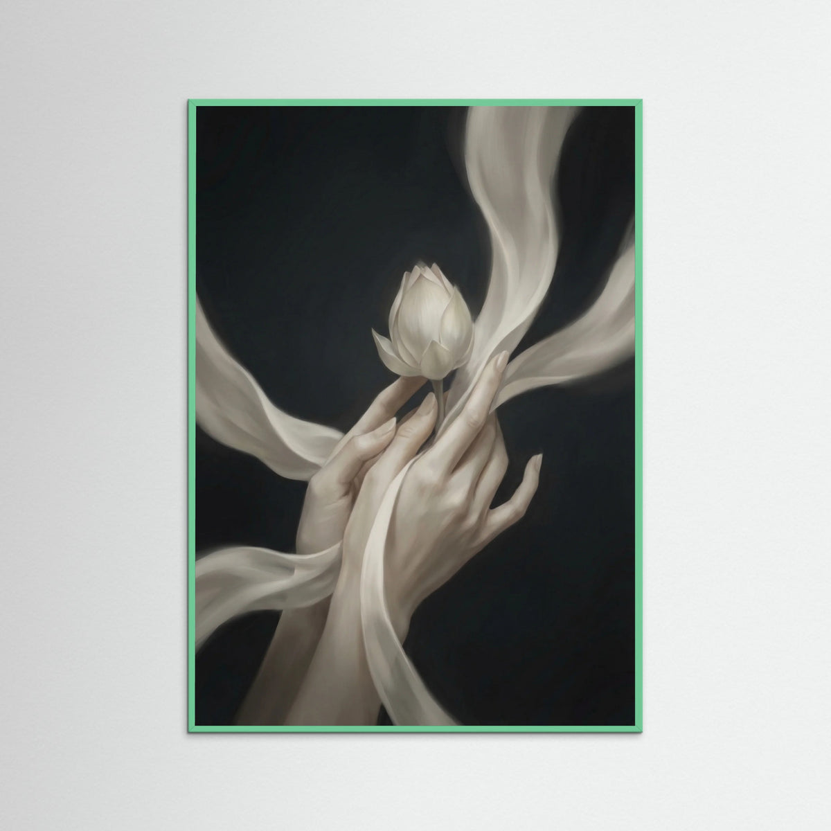 Mint Wood Veiled Blooms