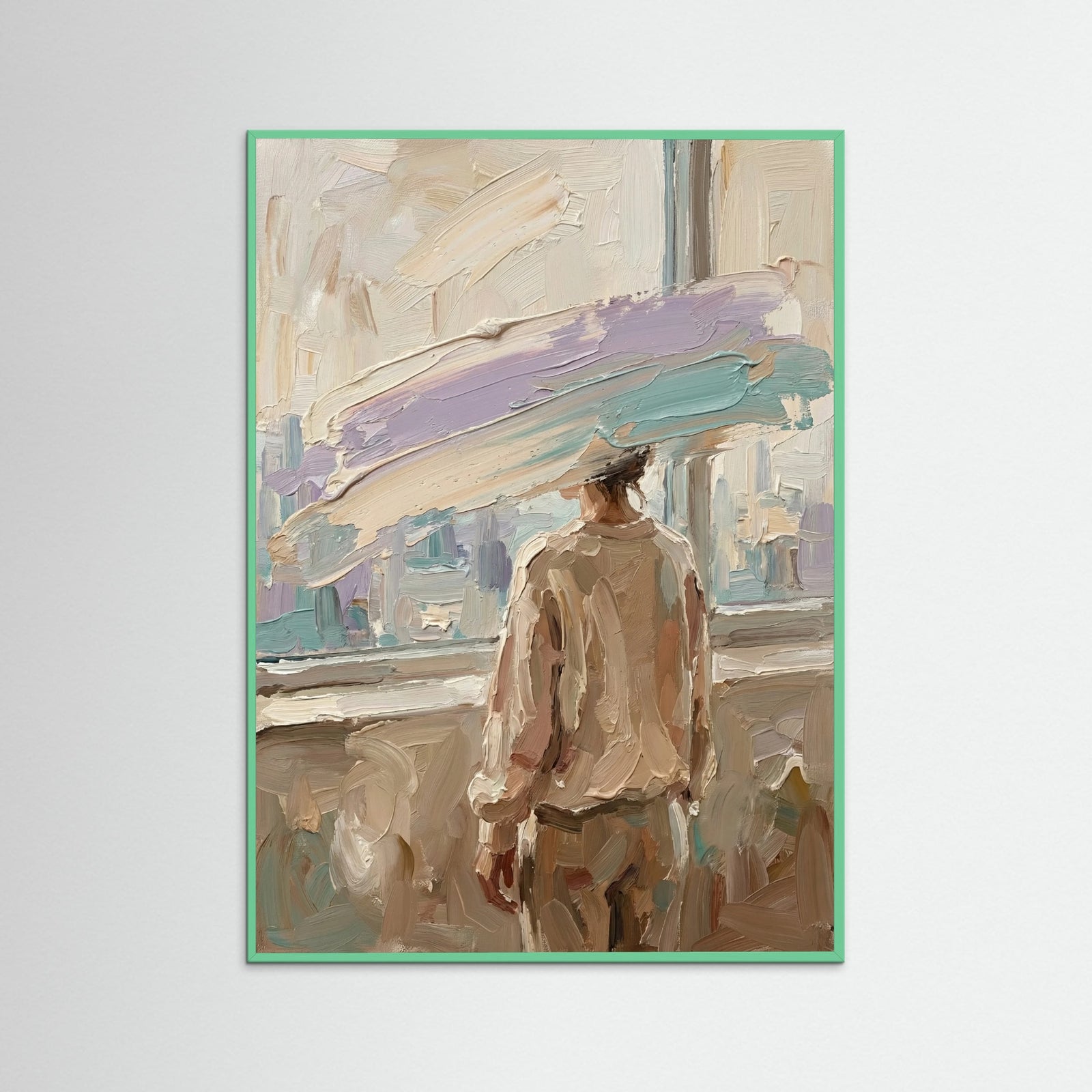 Mint Wood Veiled Gaze Portrait