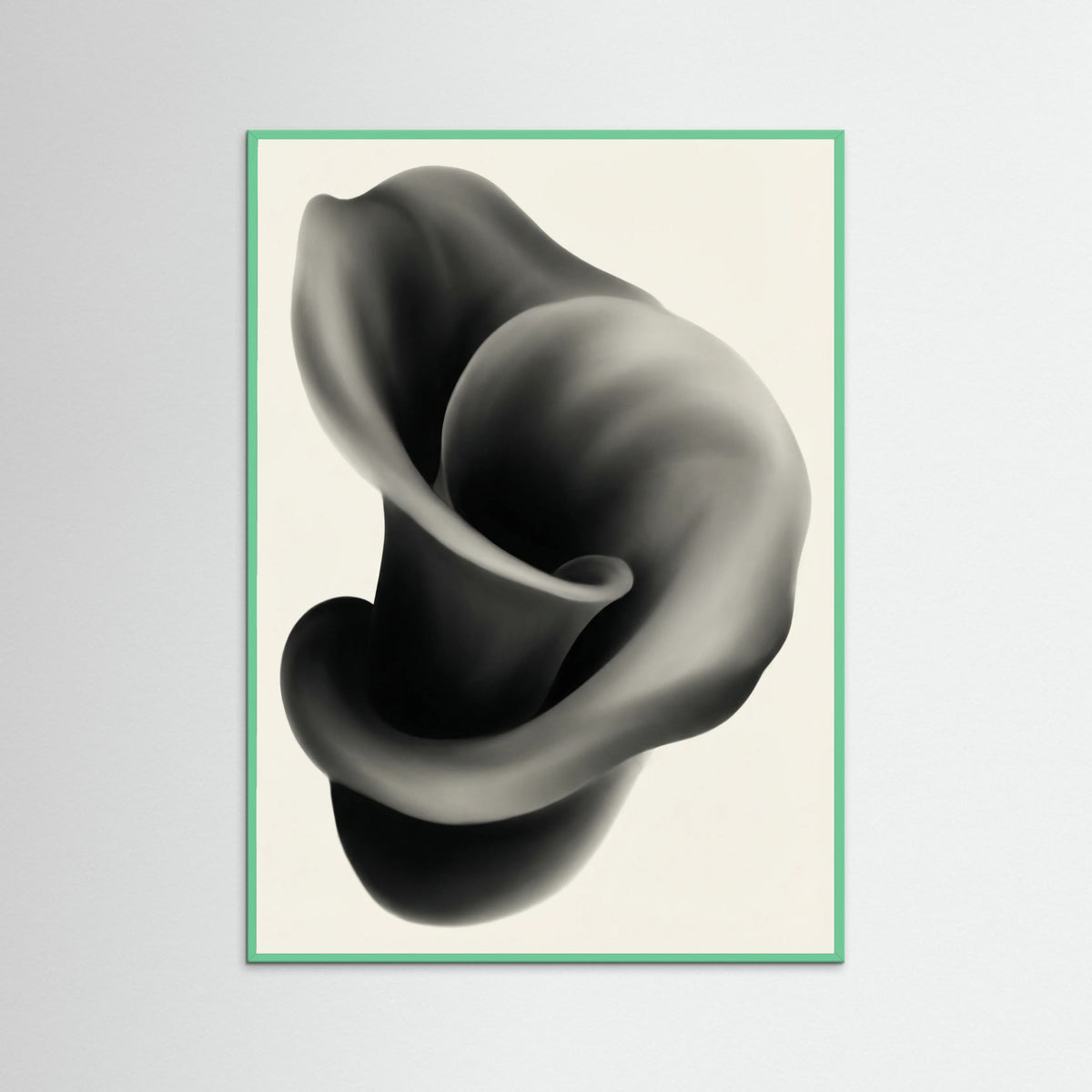 Mint Wood Velvet Leaves