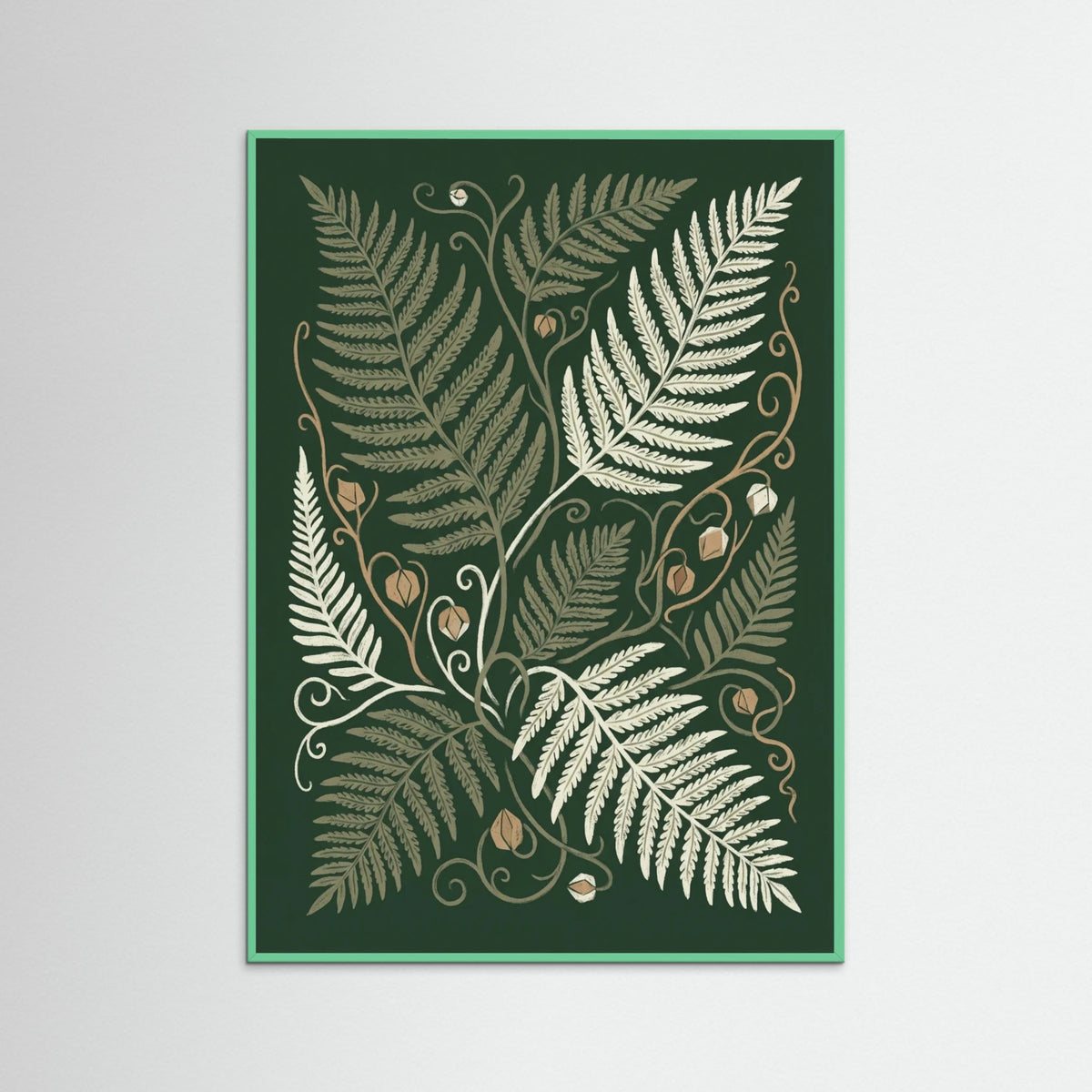 Mint Wood Verdant Bloom Vines