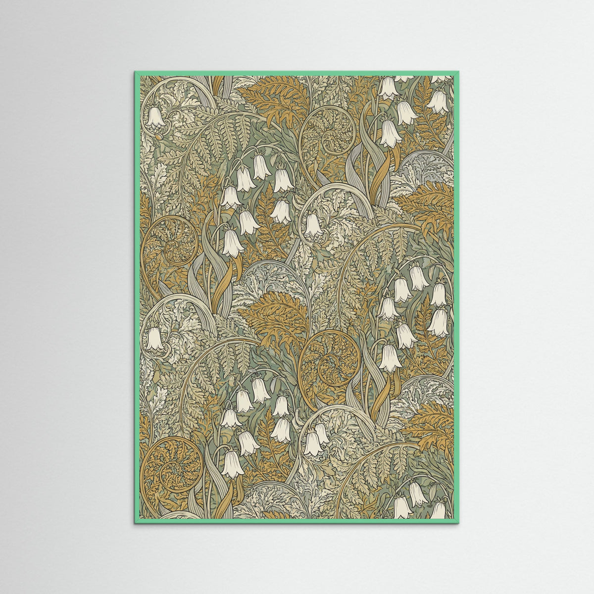 Mint Wood Verdant Pattern