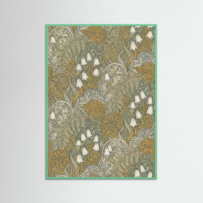 Mint Wood Verdant Pattern