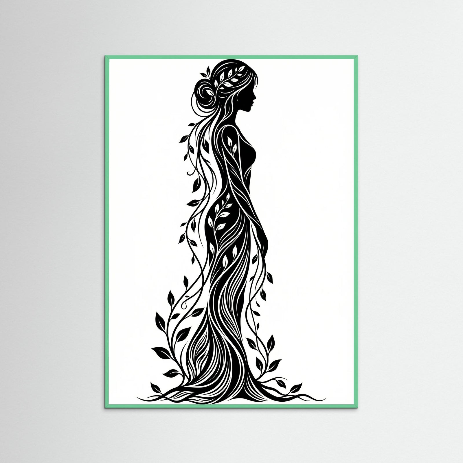 Mint Wood Verdant Silhouette